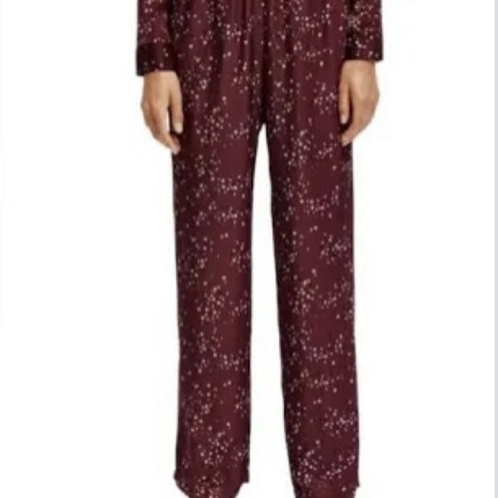 SCOTCH AND SODA GIA MID-RISE WIDE LEG PRINTED PANT SIZE LARGE 32